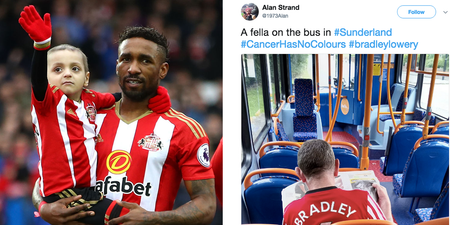 Football fans across Britain are wearing their team shirts in tribute to Bradley Lowery
