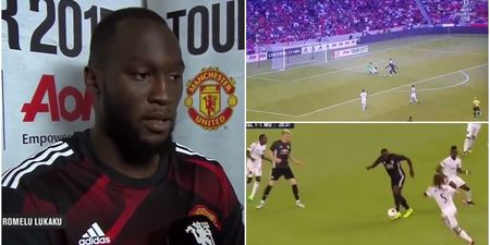 Romelu Lukaku scores his first Manchester United goal but people only want to talk about one thing