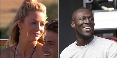 Stormzy loved finding out that he’d caused couple drama on the latest episode of Love Island