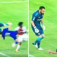 WATCH: Chelsea fans livid after sickening challenge by Arsenal’s Ospina on Pedro