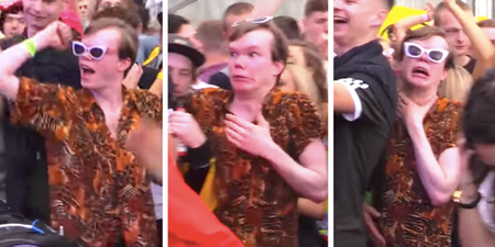 You can chart every massive night out through this guy’s amazing facial expressions