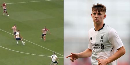Watch: Ben Woodburn produces moment of class to give Liverpool lead against Athletic Bilbao
