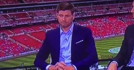 Steven Gerrard definitely doesn’t agree with Glenn Hoddle’s Everton prediction