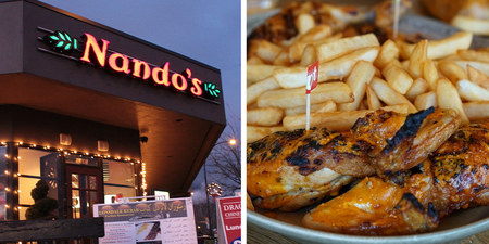 Nando’s are giving away free chicken for A-Level students