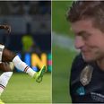 Toni Kroos struggled to hold in his laughter after Romelu Lukaku error