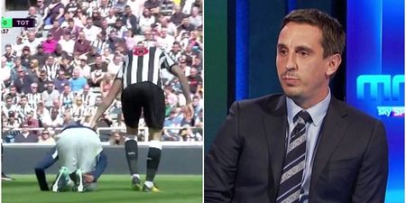 Gary Neville’s view of Jonjo Shelvey’s red card is impossible to argue against