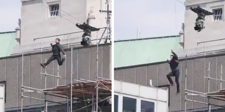 Tom Cruise took a nasty spill filming a stunt for Mission: Impossible 6