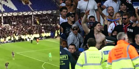 WATCH: Goodison ballboy completely unfazed by Hajduk Split crowd trouble