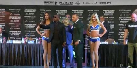 Conor McGregor was none too pleased with one member of Floyd Mayweather’s entourage