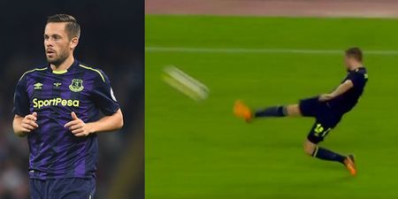 WATCH: Gylfi Sigurdsson scores incredible long-range goal on full Everton debut