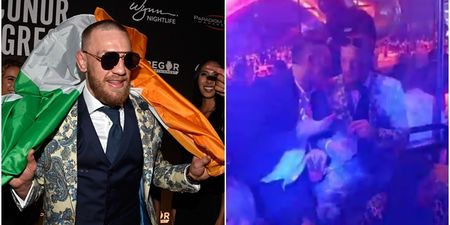 Conor McGregor and a Premier League legend spotted having a chat in post-fight party