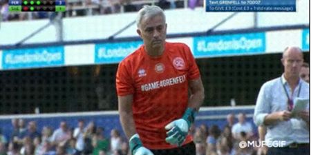 Jose Mourinho slots away a penalty like an absolute pro