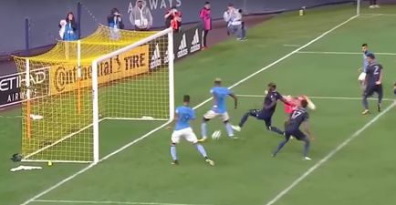 WATCH: New York City FC players somehow fail to convert this chance