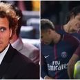 Dani Alves reacts angrily to Diego Forlan after criticism of his role in Neymar-Cavani dispute