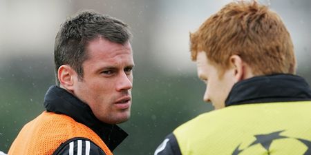 Jamie Carragher put at right back in John Arne Riise’s dream XI, great Twitter exchange ensues