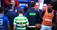 Scott Brown and Rangers manager get into shouting match at half-time