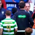 Scott Brown and Rangers manager get into shouting match at half-time
