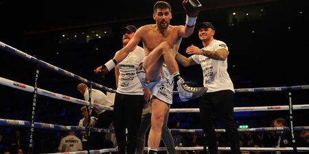 Liverpool’s Rocky Fielding flattens opponent in no time at all
