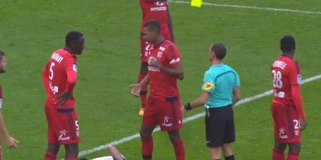 The only word for this red card from Ligue 1 is “ridiculous”