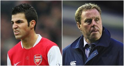 Harry Redknapp had the perfect response to foul-mouthed rant by Cesc Fabregas