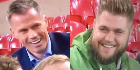 Jamie Carragher calls Man United fan “fat Russell Crowe’s son” during Sky Sports debate