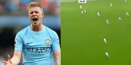 Kevin De Bruyne might just have played the best pass you’ll see all season against Stoke