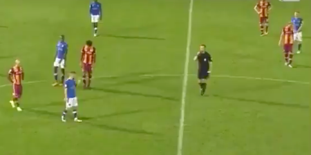 WATCH: Excruciating footage shows referee’s attempts to book three players