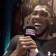 Anthony Joshua definitely knew what he was doing when he requested that cheer