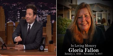 WATCH: A tearful Jimmy Fallon pays an emotional and dignified tribute to his late mother