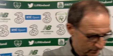 Martin O’Neill walks out on post-match interview with Tony O’Donoghue