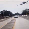 Dramatic dashcam footage captures plane crashing onto a highway in Florida