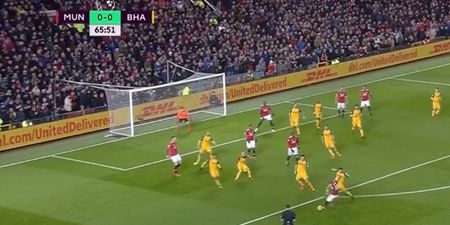Manchester United needed a massive deflection to beat Brighton