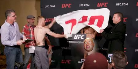 You *never* want Justin Gaethje holding your towel during a weigh-in