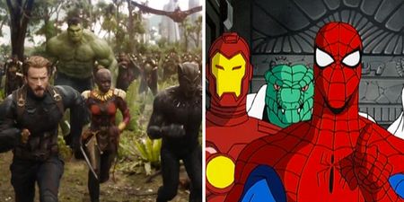 This recreation of the Avengers: Infinity War trailer using 90s cartoon is incredible