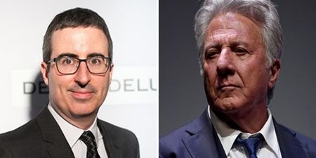 John Oliver grills Dustin Hoffman over sexual harassment allegations