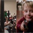 Just Macaulay Culkin breaking out Home Alone tactics to interrupt a wrestling match