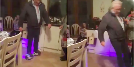 Dad shows off exactly why you shouldn’t use a hoverboard indoors