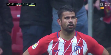 Diego Costa marks La Liga return with a goal and a red card