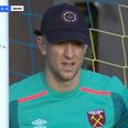 Joe Hart gets cap from West Ham fans at Shrewsbury FA Cup tie game