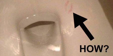 Five important questions about the toilet with lipstick marks inside it