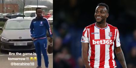 WATCH: Saido Berahino ‘turns up ready for Man United game’… a day early