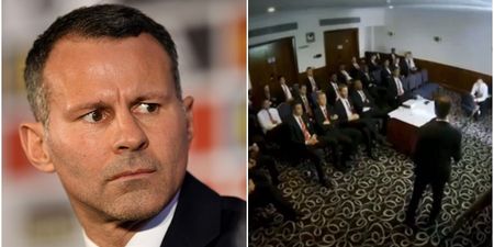 Footage emerges of Ryan Giggs’ final team talk as Manchester United caretaker manager