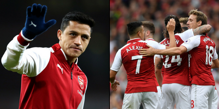 Alexis Sanchez ‘says goodbye’ to teammates in dramatic late development