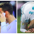Cristiano Ronaldo uses phone as mirror to assess face injury, immediately walks off the pitch