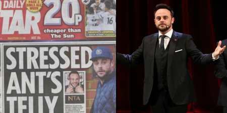 Ant McPartlin lashes out at tabloid coverage of his personal life