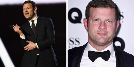 Dermot O’Leary forced to confront activist who stormed stage at National Television Awards