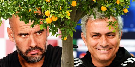 Jose Mourinho uses bizarre orange tree metaphor to throw dig at Pep Guardiola