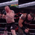 People think Brock Lesnar punched his opponent for real at the Royal Rumble
