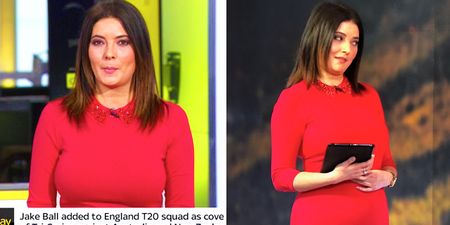 WATCH: George Boateng too busy complimenting Natalie Sawyer’s dress to realise he’s live on SSN