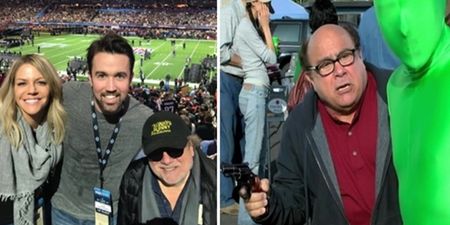 The Always Sunny cast had more fun at the Super Bowl than Frank tripping balls on acid